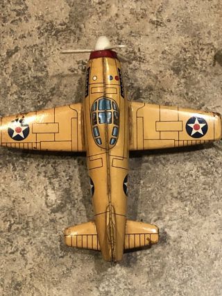 VINTAGE MARX BATTERY OPERATED REMOTE CONTROL FIGHTER AIRPLANE Not Rare 2