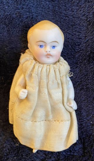 Antique German All Bisque Doll 3 In Antique Doll Baby Doll Small Doll Jointed