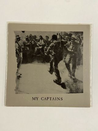 My Captains 7” Rare Early 4ad Band 1981 For Fans Of The Cure