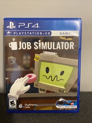 Job Simulator Psvr (sony Playstation 4) Ps4 Virtual Reality Game Htf Rare