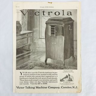 Victrola Record Player Antique 1921 Ad Phonograph Victor Records Talking Machine