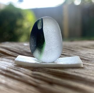 English Sea Glass Jq Multi Black,  Green & Clear Rare