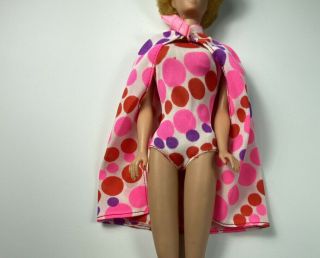 VINTAGE 1971 LIVING BARBIE DOLL OUTFIT 1116 SWIMSUIT WRAP AROUND SKIRT - 0035 2