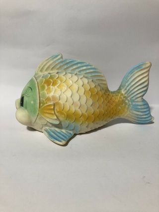 VTG RARE MEXICAN RUBBER SQUEAKY FISH TOY MEXICO SQUEAK TOY 9”Long 3