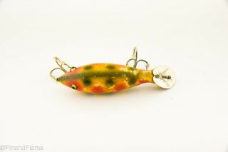 Vintage Heddon Tadpolly Antique Fishing Lure Strawberry Spot LC2 3