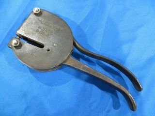 Rare W.  A Whitney No.  4 Metal Punch 1924 Patent Metalworking Tool 1678