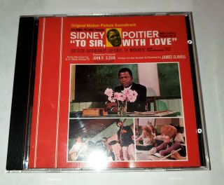 To Sir,  With Love: Motion Picture Soundtrack Rare Cd Sidney Poitier