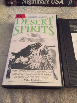 Desert Spirits (vhs,  1994) Experimental Horror Short The Evil Dead El Topo Rare