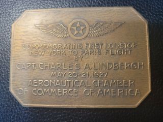 RARE Octagon 1927 Charles Lindbergh Aeronautical Chamber of Commerce of America 2