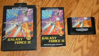 Authentic Rare Galaxy Force Ii For Sega Genesis Mega Drive Cdx Nomad