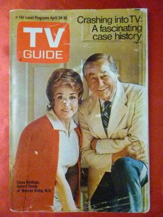 Los Angeles April 24 - 30 Tv Guide 1971 Elena Verdugo Marcus Welby Paul Henning