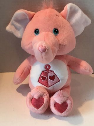 Care Bear Cousins Pink Lotsa Heart Elephant 10 " Plush Stuffed Toy 2003
