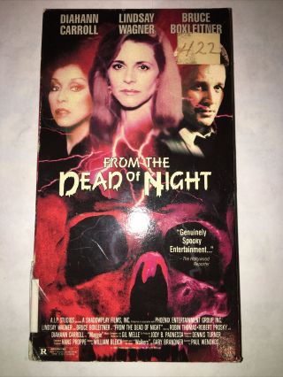 From The Dead Of Night Vhs Aip 1992 Oop Rare Cult Horror A.  I.  P.  Studios Htf