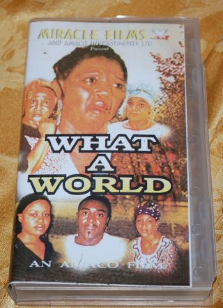 Rare Nollywood Vhs - Miracle Films - " What A World "