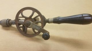 Antique Goodell Pratt Co.  Hand Drill Egg Beater Patent 1896