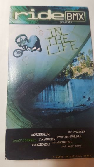 Rare 2002 Ride Bmx In The Life - Bmx Bicycle Vhs Video Extreme