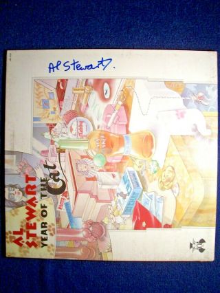 Al Stewart " Year Of The Cat " Signed Autographed Album Cover Rare