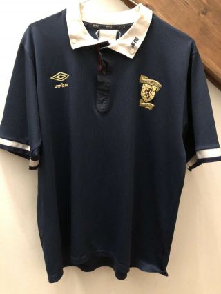 Umbro Scotland 1988 - 1990 Home Shirt,  Size L,  Rare