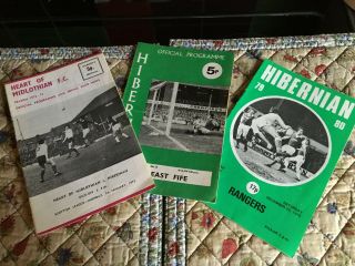 Rare Hearts 0 Hibs 7 1973 And East Fife,  Hibernian George Best V Rangers