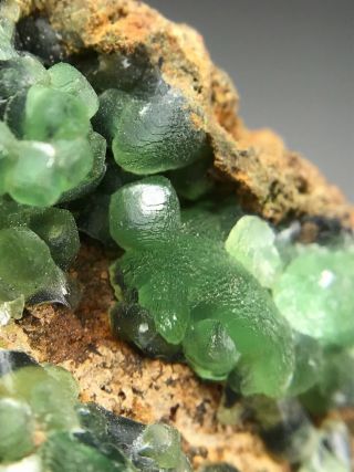 RARE CUPRIAN SMITHSONITE CRYSTALS FROM TSUMEB MINE,  NAMIBIA 2