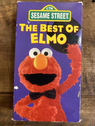Sesame Street The Best Of Elmo Vhs 1994 Video Tape Rare