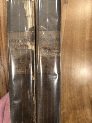 Antique Book - The Indicator And The Companion By Leigh Hunt 1834