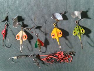 Vintage Fred Arbogast Hawaiian Wiggler Fishing Lures Found In Old Tackle Box