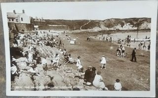 Rare Vintage Postcard - The Beach Eyemouth Looking North - Scottish Borders