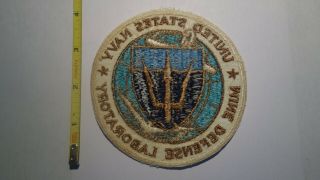 Extremely Rare 1950 ' s US Navy Mine Defense Laboratory Patch.  RARE 2