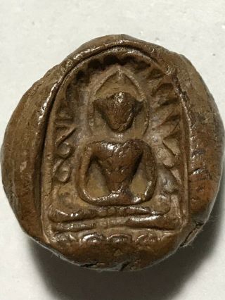 Phra Sumkor Konhoy Lp Rare Old Thai Buddha Amulet Pendant Magic Ancient Idol 30