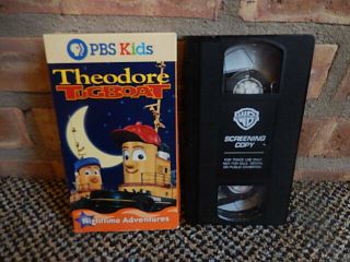 Theodore Tugboat: Nighttime Adventures Vhs Video 2000 / Warner Screening Rare Nr