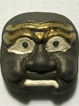 Pranboon/hunter Mask Phra Lp Rare Old Thai Buddha Amulet Pendant Magic Ancient 4