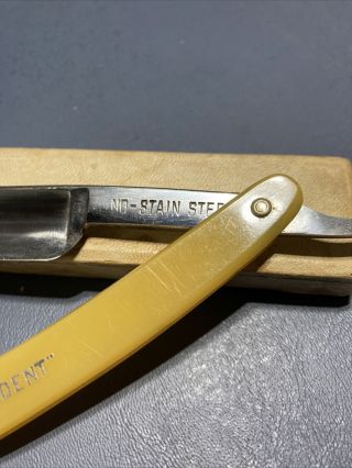 Rare Union Cutlery Vintage Straight Razor USA Made Olean Ny “ The President “ 3