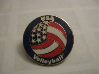 Rare Old 2012 Olympic Games Usa Volleyball Enamel Press Pin Badge