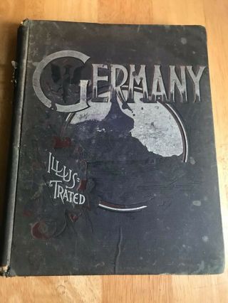 Vintage Rare 1891 Germany Illustrated With Pen And Pencil Blue Hc Accep.