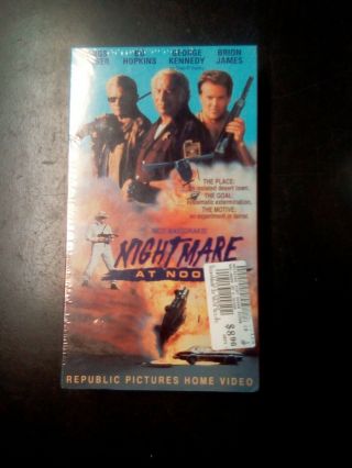 Nightmare At Noon Vhs Republic Pictures Rare Wings Hauser Bo Hopkins