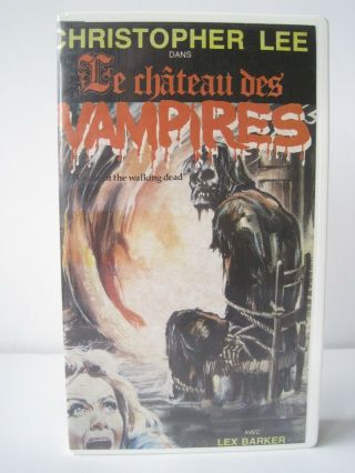Castle Of The Walking Dead (vhs,  1967) French,  Very Rare Horror,  Crazy Cover