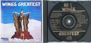 Wings Greatest Japan Cd Black Face Label Nm Rare 1pr A2a Paul Mccartney Beatles