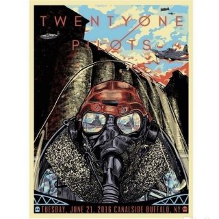 Rare Twenty One Pilots Signed And Numbered Poster