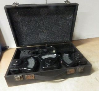 Antique Vintage Columbia Electric Tong Test Amperes Set W/ Case X421 Rare