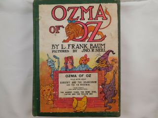 Antique 1907 Ozma Of Oz.  L.  Frank Baum 39 Full Color Pages