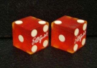 Pair Rare Vintage Loaded 5/8 " Dice 6 - 1 Flats - Ea Gould Monogram On 4s - Collectors