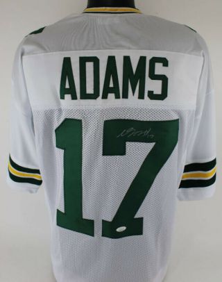 Davante Adams Signed/autographed Green Bay Packers Custom Jersey (jsa) Rare