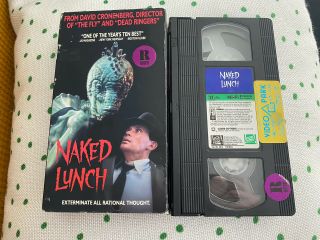 NAKED LUNCH - VHS 1992 David Cronenberg,  Peter Weller RARE 3