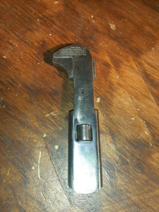 Antique Mossberg Early Model C Adjustable Bicycle Wrench,  5 " Long,  Attleboro