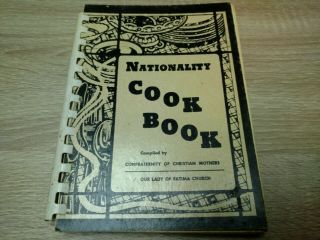 Rare Nationality Church Cook Book Our Lady Of Fatima 1967 Vintage Cookbook