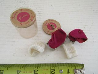 Vintage Vogue Ginny Doll Accessories Shoes Roller Skates Purple Clothing Socks