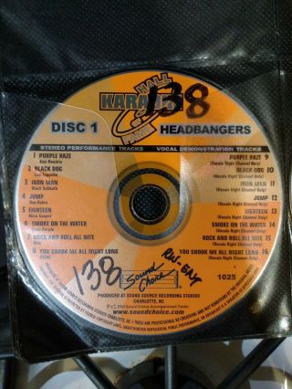 Sound Choice Karaoke Hall Of Fame Headbangers Rare 6 Disc Set