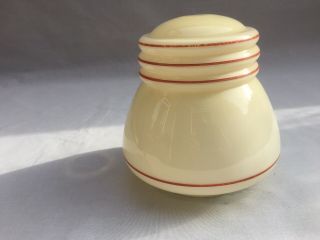 Art Deco Cream With Red Lining Glass Table Lamp Shade Globe 3