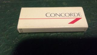 British Airways Concorde Box Of Matches - Wilkinson Ad On Abverse - Rare